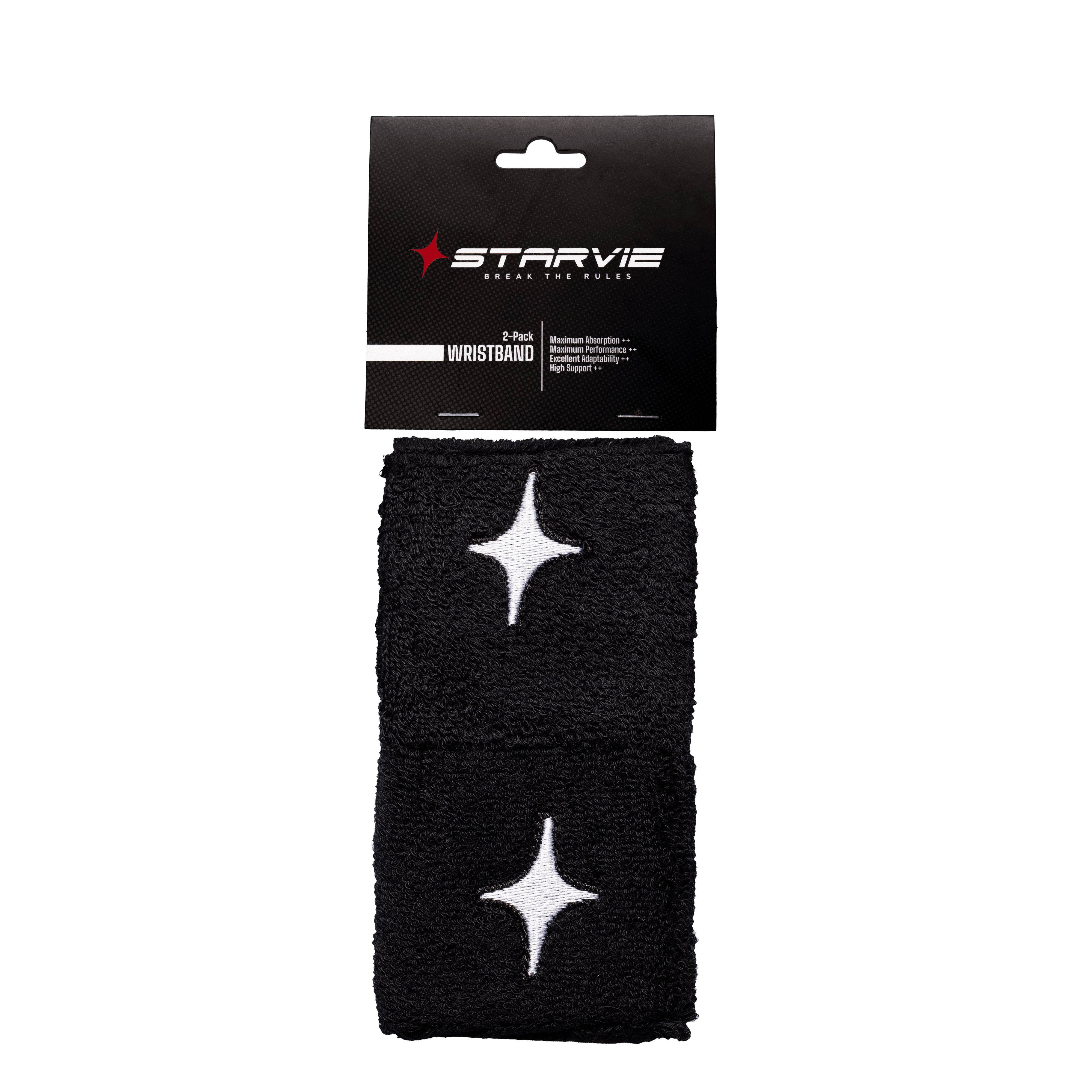 Muñequera negra pack 2 - STARVIE