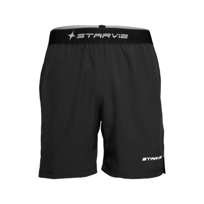 Shorts negro pádel hombre front