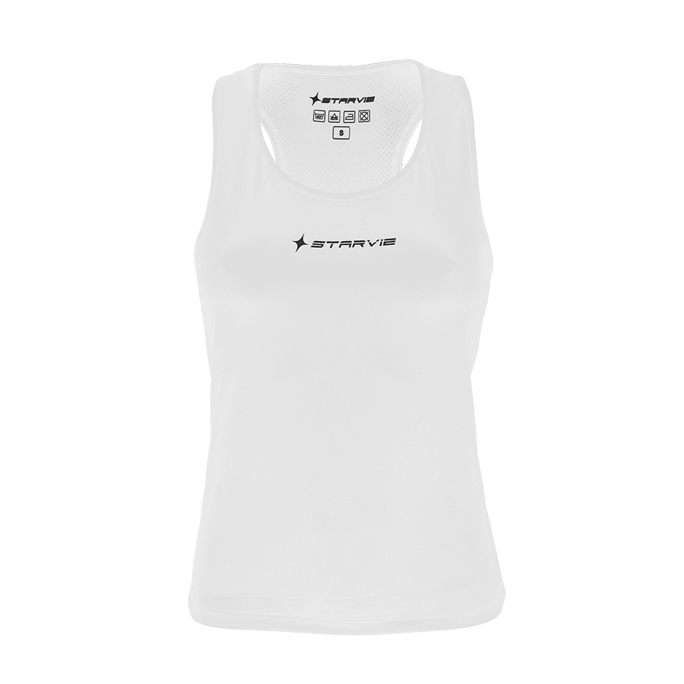 Tanktop blanco pádel mujer